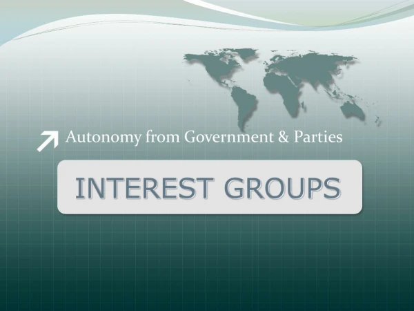 Autonomy from Government &amp; Parties