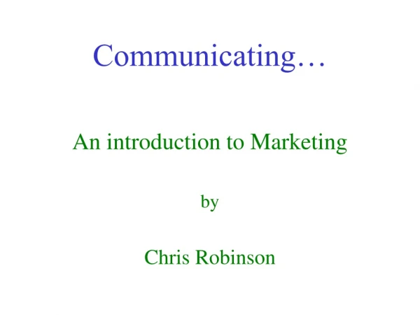 communicating