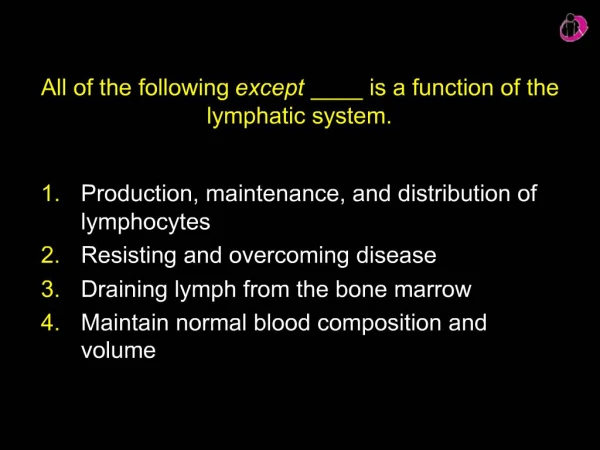 All of the following except ____ is a function of the lymphatic system.