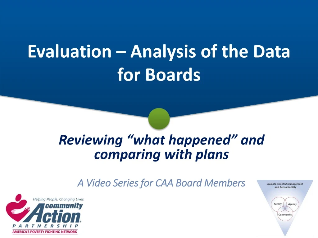 evaluation analysis of the data for boards