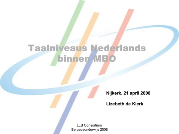 LLB Consortium Beroepsonderwijs 2008