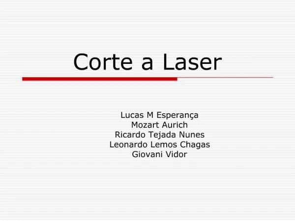 Corte a Laser