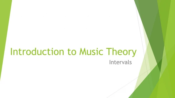 Introduction to Music Theory