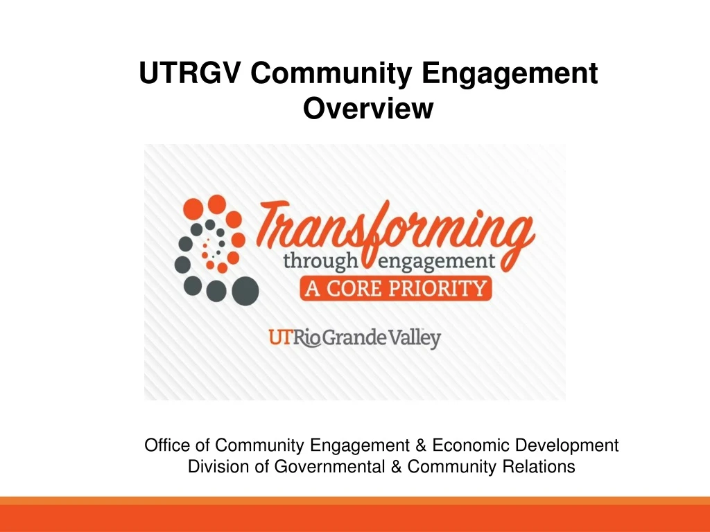utrgv community engagement overview office