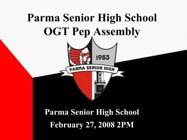 Parma Senior High School OGT Pep Assembly
