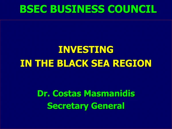 BSEC BUSINESS COUNCIL