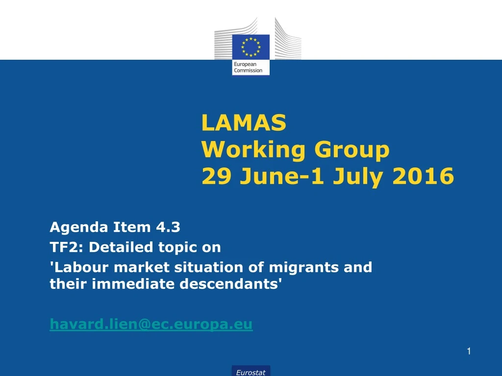 lamas working group 29 june 1 july 2016