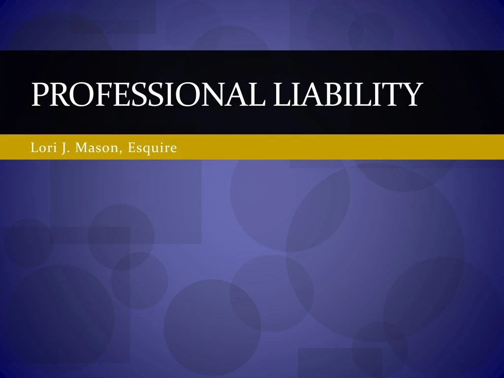 professional liability