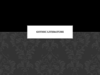 Gothic Literature - slide 1