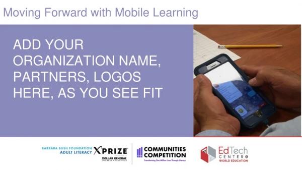Moving Forward with Mobile Learning