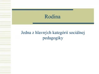 Rodina - slide 1