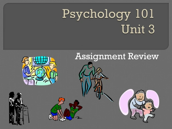 Psychology 101 Unit 3