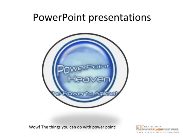 powerpoint presentation