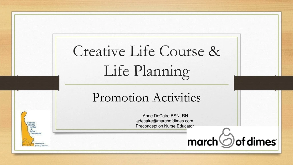 creative life course life planning