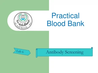 Practical Blood Bank - slide 1