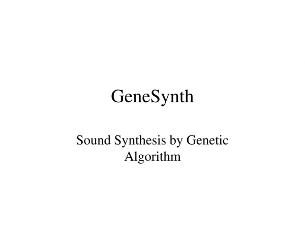 GeneSynth