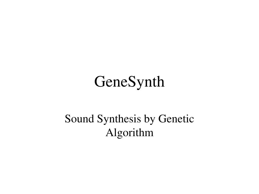 genesynth