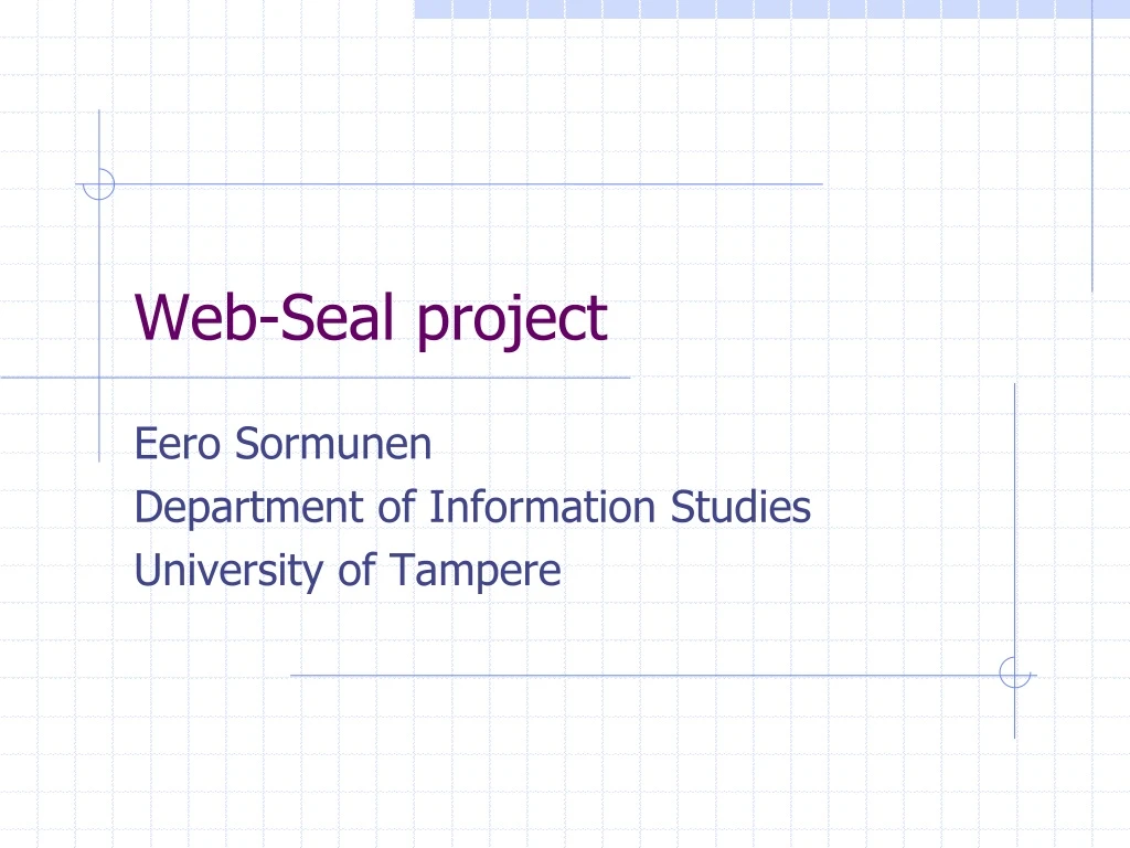 web seal project