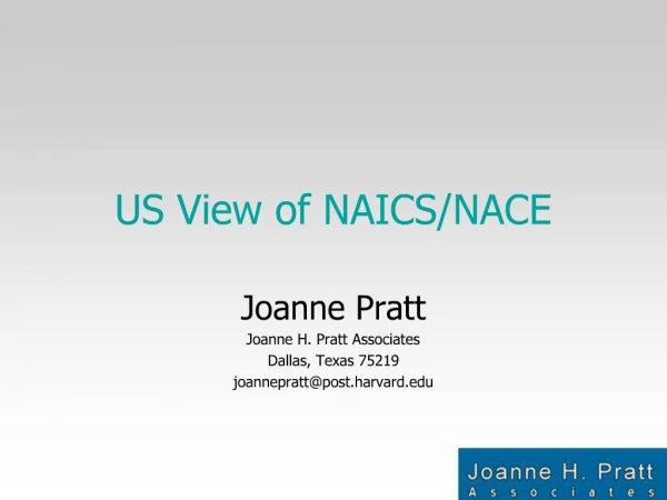 Joanne Pratt Joanne H. Pratt Associates Dallas, Texas 75219 joanneprattpost.harvard