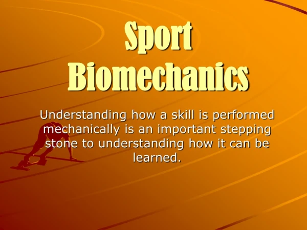 Sport Biomechanics