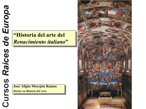 Historia del arte del Renacimiento italiano