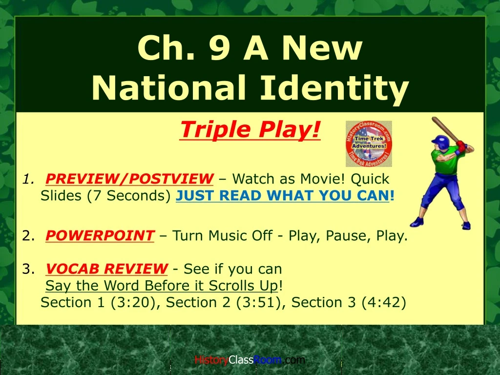 ch 9 a new national identity