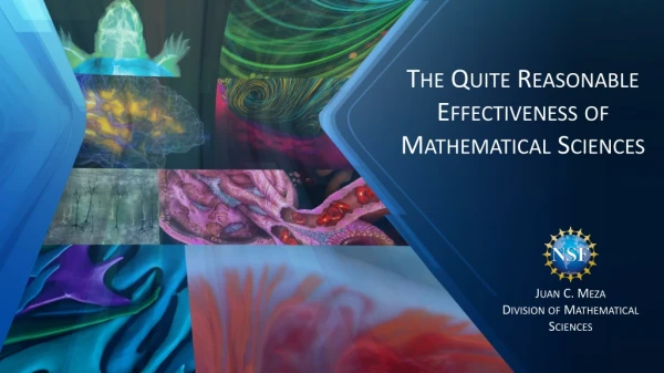 Juan C. Meza Division of Mathematical Sciences