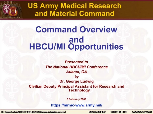 US Army Medical Research and Material Command