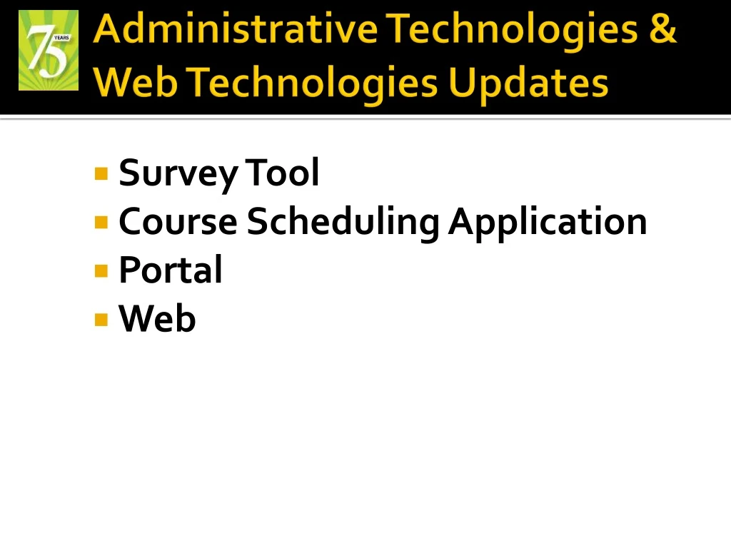 administrative technologies web technologies updates