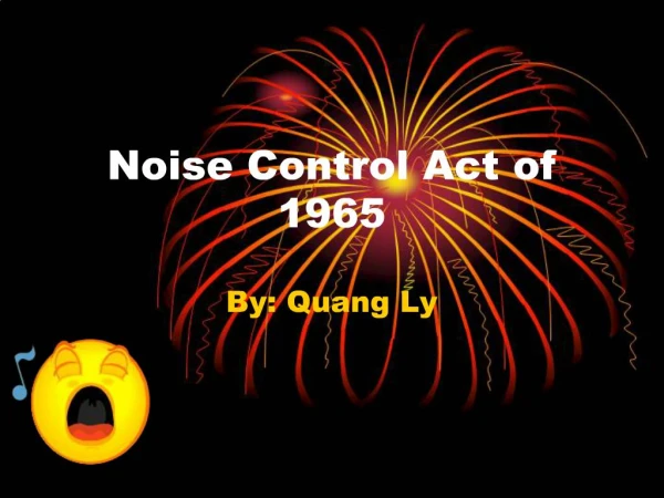 Noise Control Act of 1965