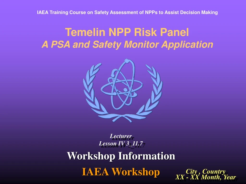 temelin npp risk panel a psa and safety monitor application