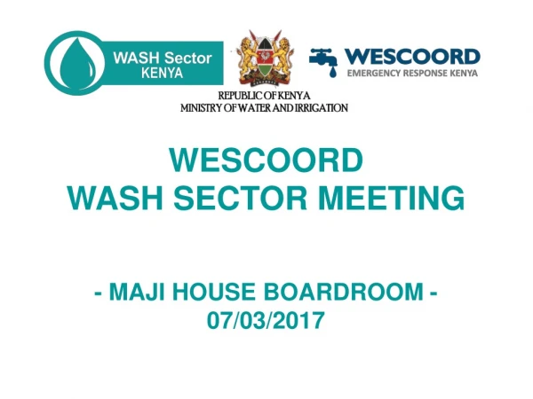 WESCOORD WASH SECTOR MEETING