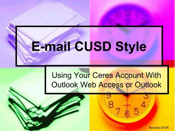 E-mail CUSD Style