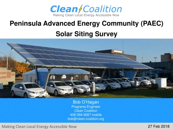 Peninsula Advanced Energy Community (PAEC) Solar Siting Survey