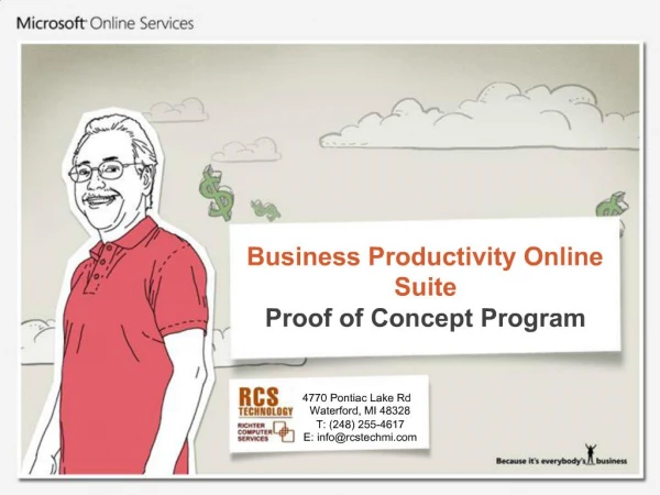 Business Productivity Online Suite Proof of Concept Program