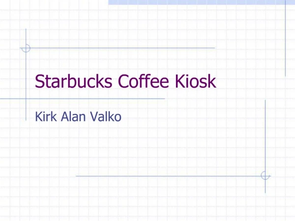 Starbucks Coffee Kiosk
