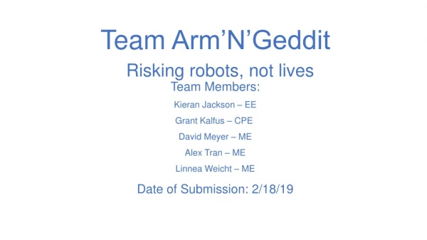 team arm n geddit