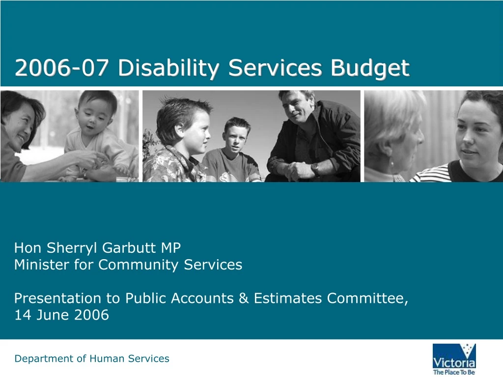 2006 07 disability services budget