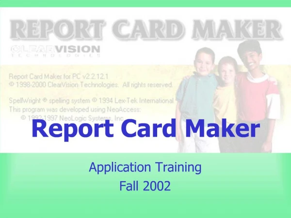 Report Card Maker