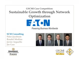 GSCMI Case Competition: Sustainable Growth through Network Optimization - slide 1