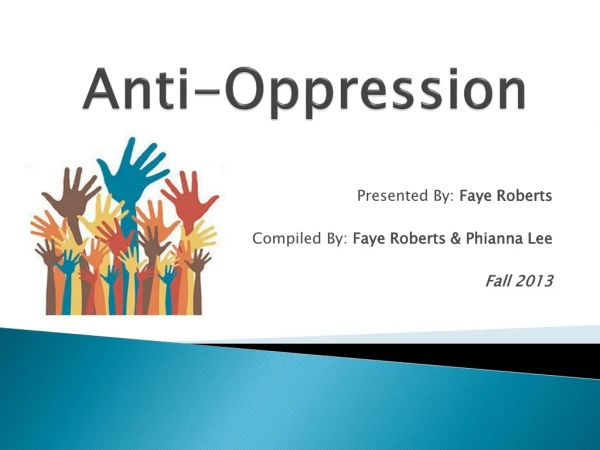 Anti-Oppression