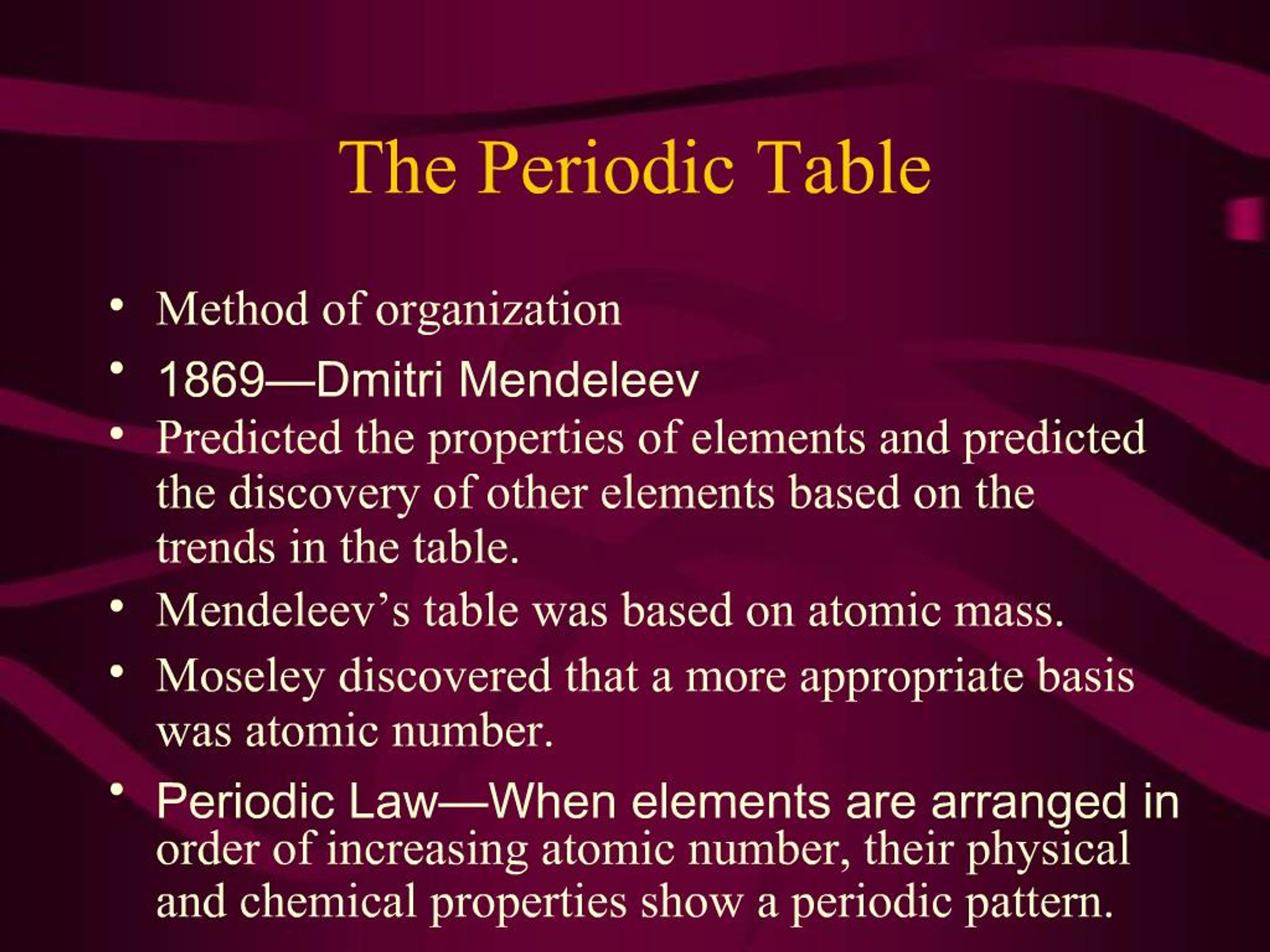 PPT - The Periodic Table PowerPoint Presentation, free download - ID:432737