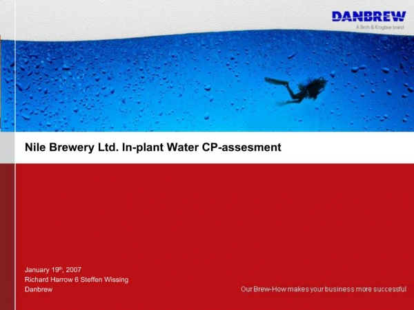 Nile Brewery Ltd. In-plant Water CP-assesment