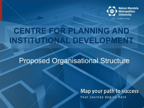 CENTRE FOR PLANNING AND INSTITUTIONAL DEVELOPMENT