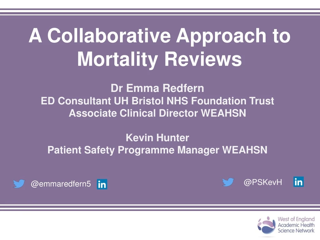 a collaborative approach to mortality reviews