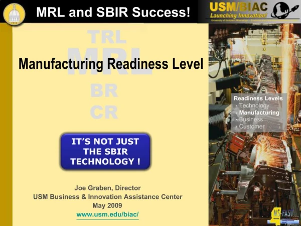 MRL and SBIR Success