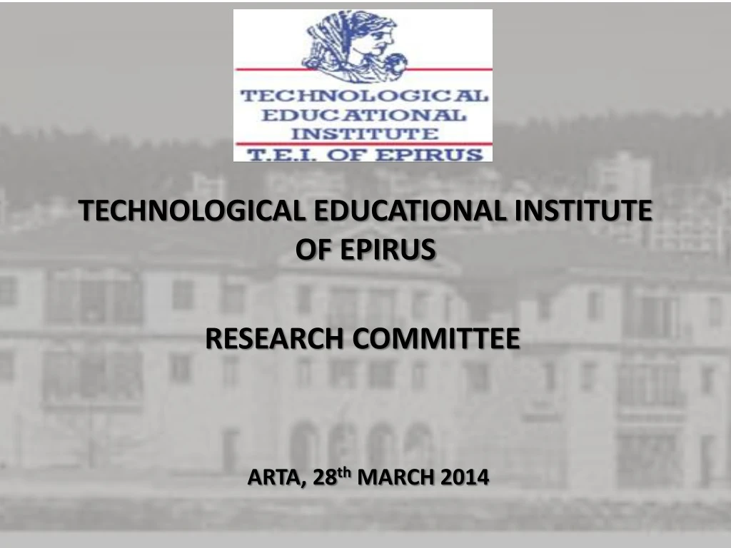 technological educational institute of epirus