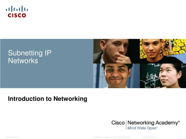 Subnetting IP Networks
