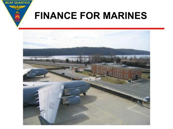 FINANCE FOR MARINES