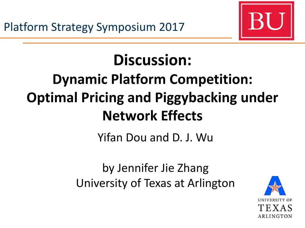 discussion dynamic platform competition optimal pricing and piggybacking under network effects